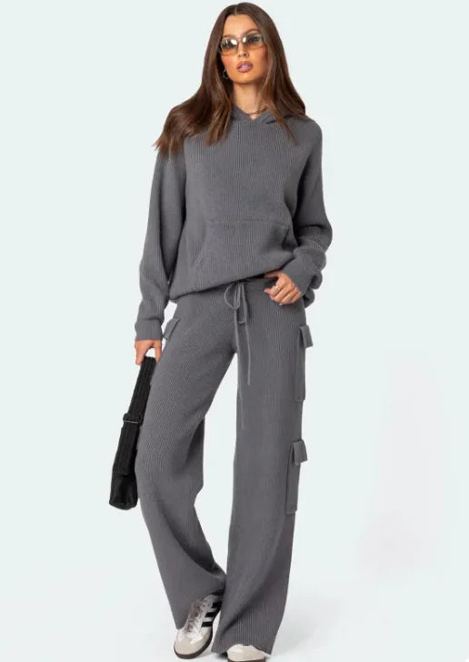 Casual Hooded Sweater Suit – Comfortable, Stylish & Perfect for Spring & Autumn