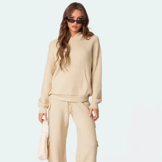 Casual Hooded Sweater Suit – Comfortable, Stylish & Perfect for Spring & Autumn