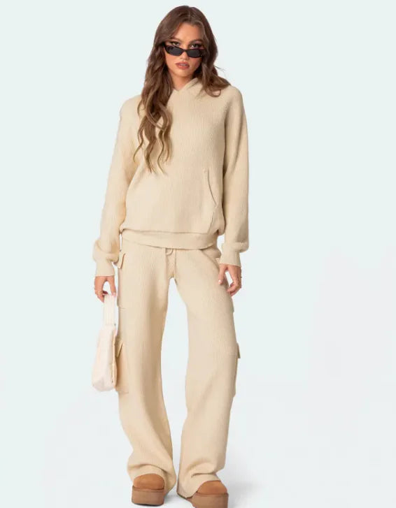 Casual Hooded Sweater Suit – Comfortable, Stylish & Perfect for Spring & Autumn