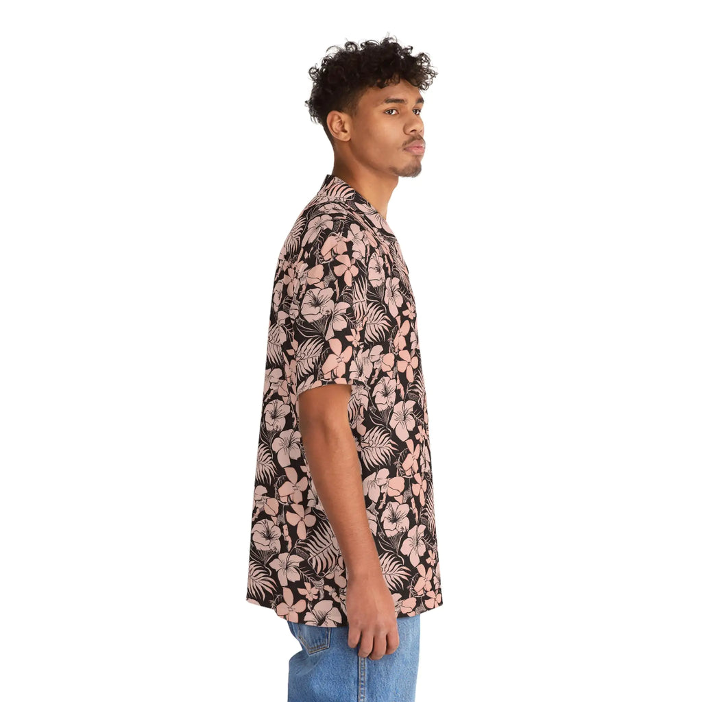 Men’s Pink Floral Hawaiian Shirt – Vibrant, Comfortable & Stylish