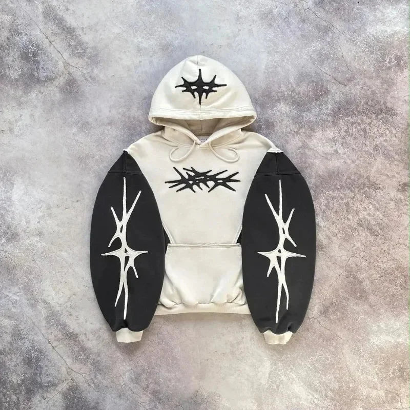 Y2K Grunge Pullover Hoodie – Retro Style Meets Modern Comfort