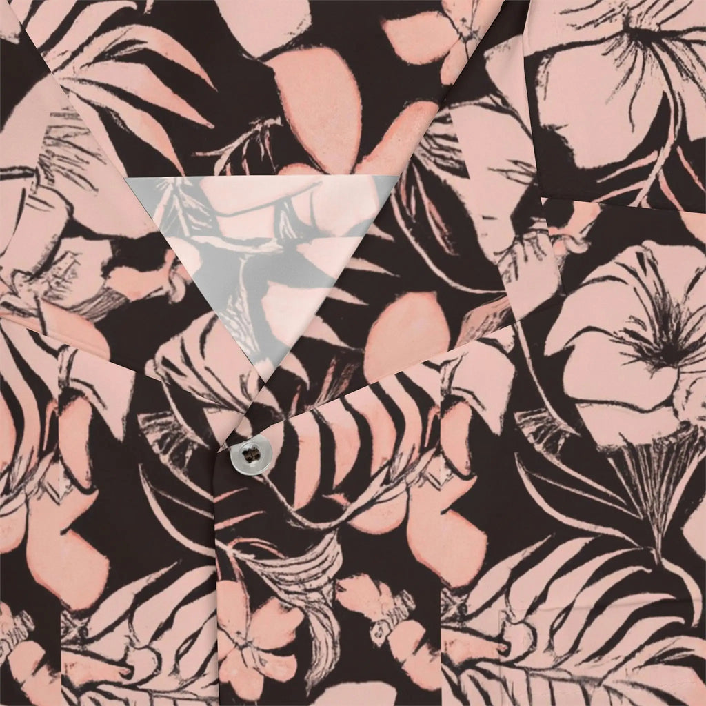 Men’s Pink Floral Hawaiian Shirt – Vibrant, Comfortable & Stylish